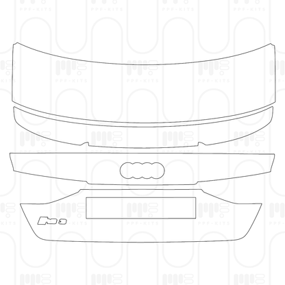 PPF prédécoupé Audi A3 Sedan RS3 2024