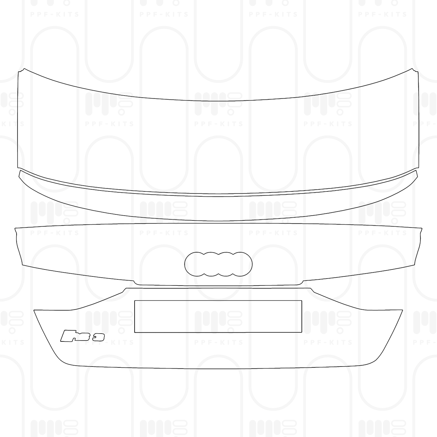 PPF prédécoupé Audi A3 Sedan RS3 2024