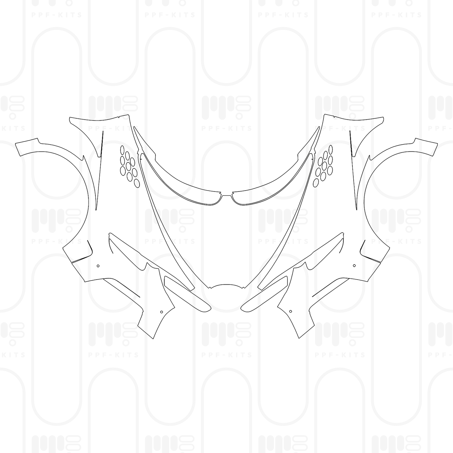 PPF prédécoupé Bugatti Chiron Super Sport 2024