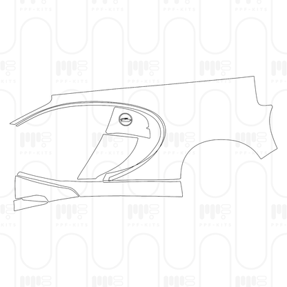 PPF prédécoupé Bugatti Chiron Super Sport 2024