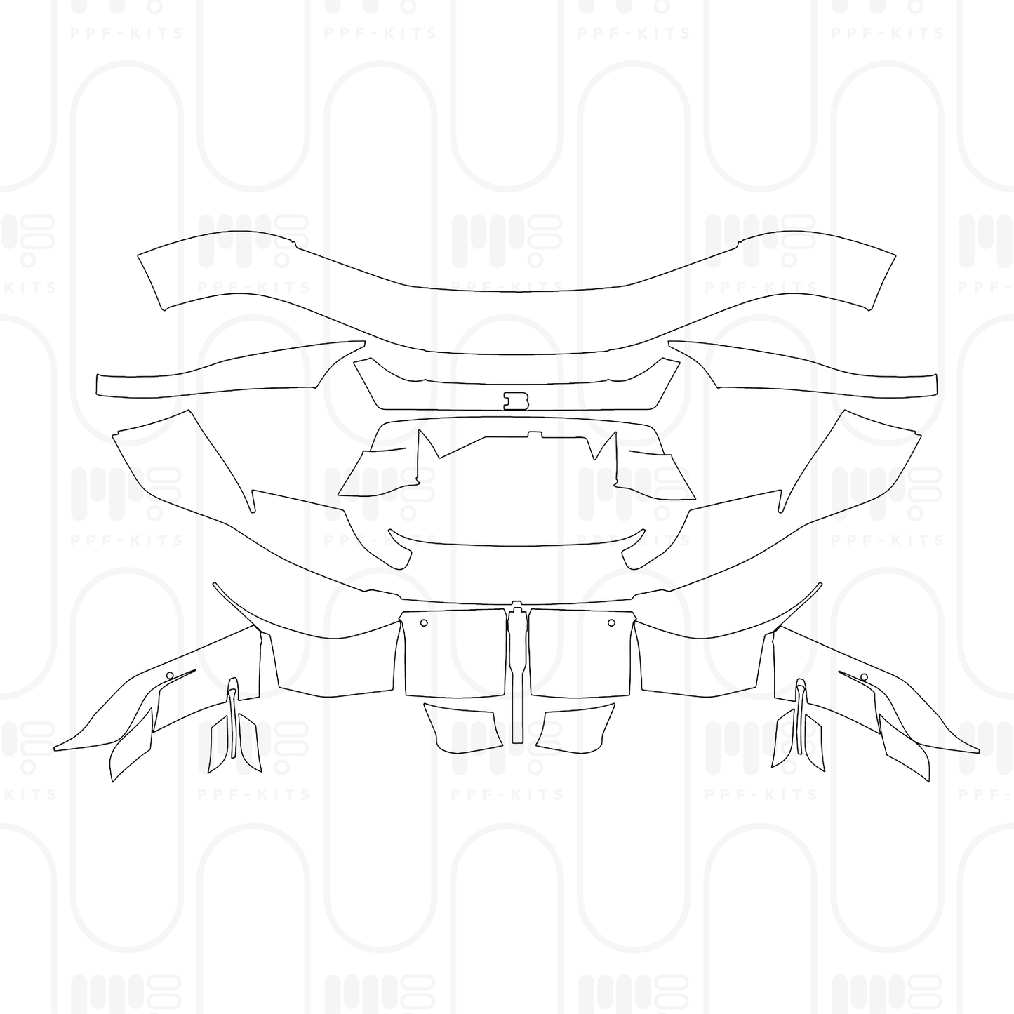 PPF prédécoupé Bugatti Chiron Super Sport 2024