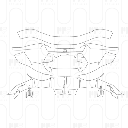 PPF prédécoupé Bugatti Chiron Super Sport 2024