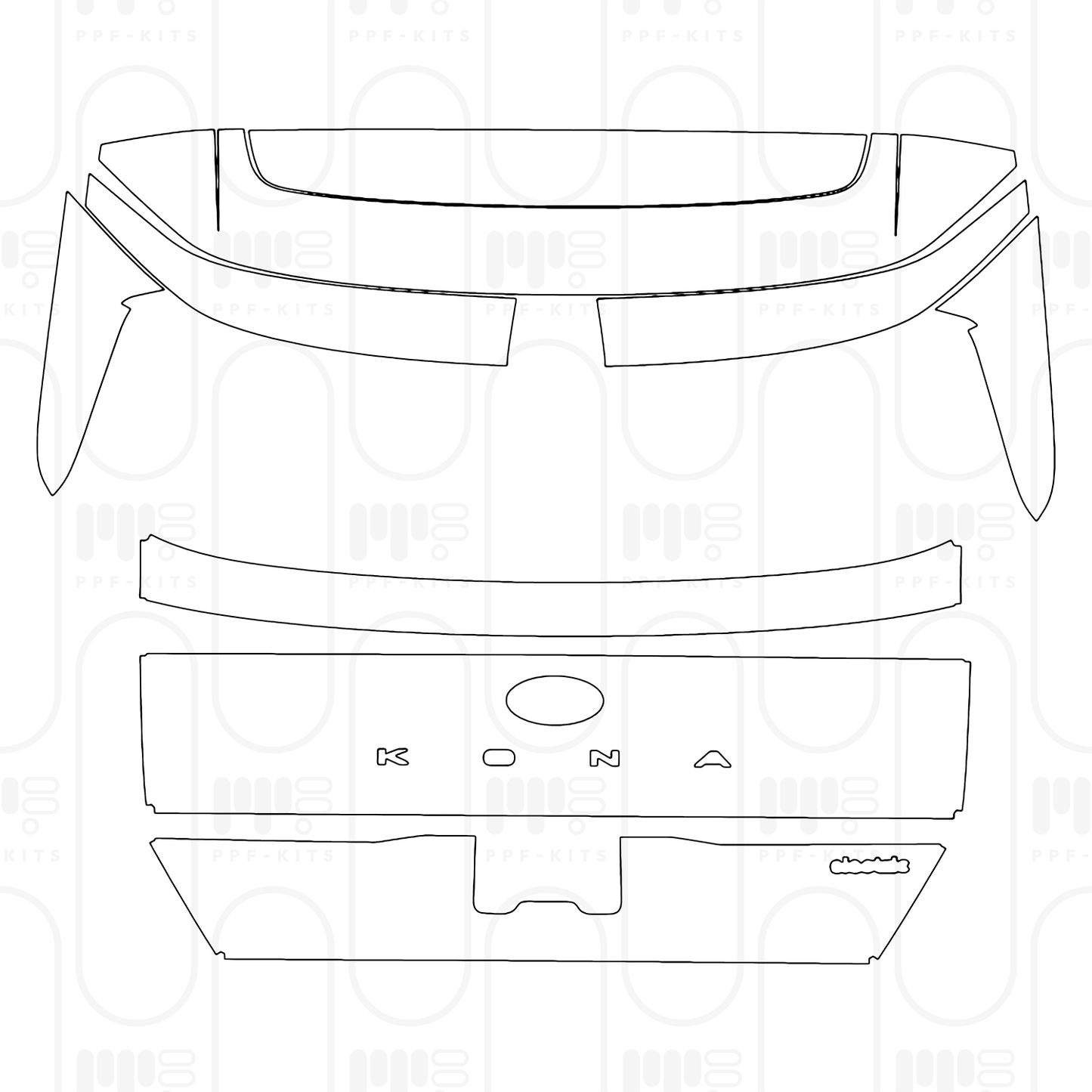 PPF prédécoupé Hyundai Kona Electric SE 2024