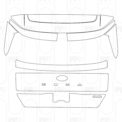 PPF prédécoupé Hyundai Kona Electric SE 2024