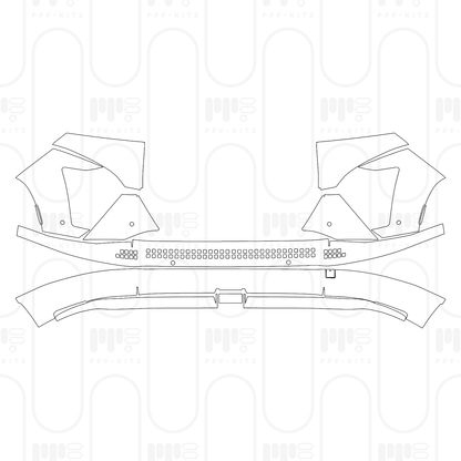 PPF prédécoupé Hyundai Kona Electric Limited 2024
