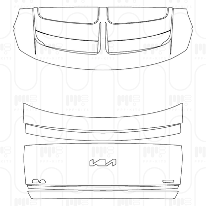 PPF prédécoupé KIA EV6 (EU) GT-Line 2024