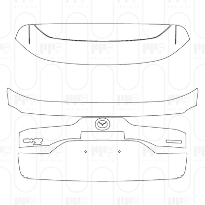 PPF prédécoupé Mazda CX-80 (EU) Homura 2024