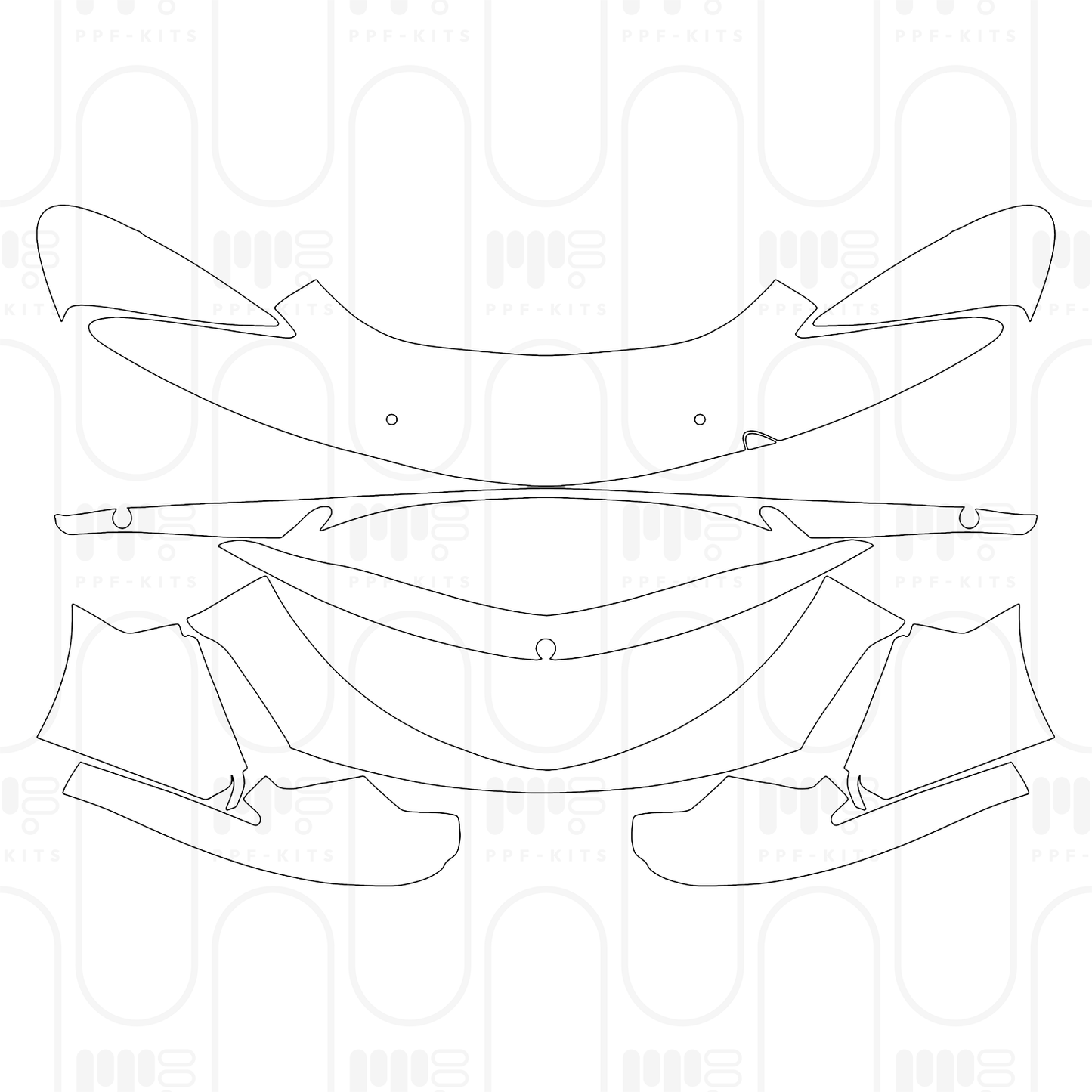 PPF prédécoupé McLaren 570 570GT 2024