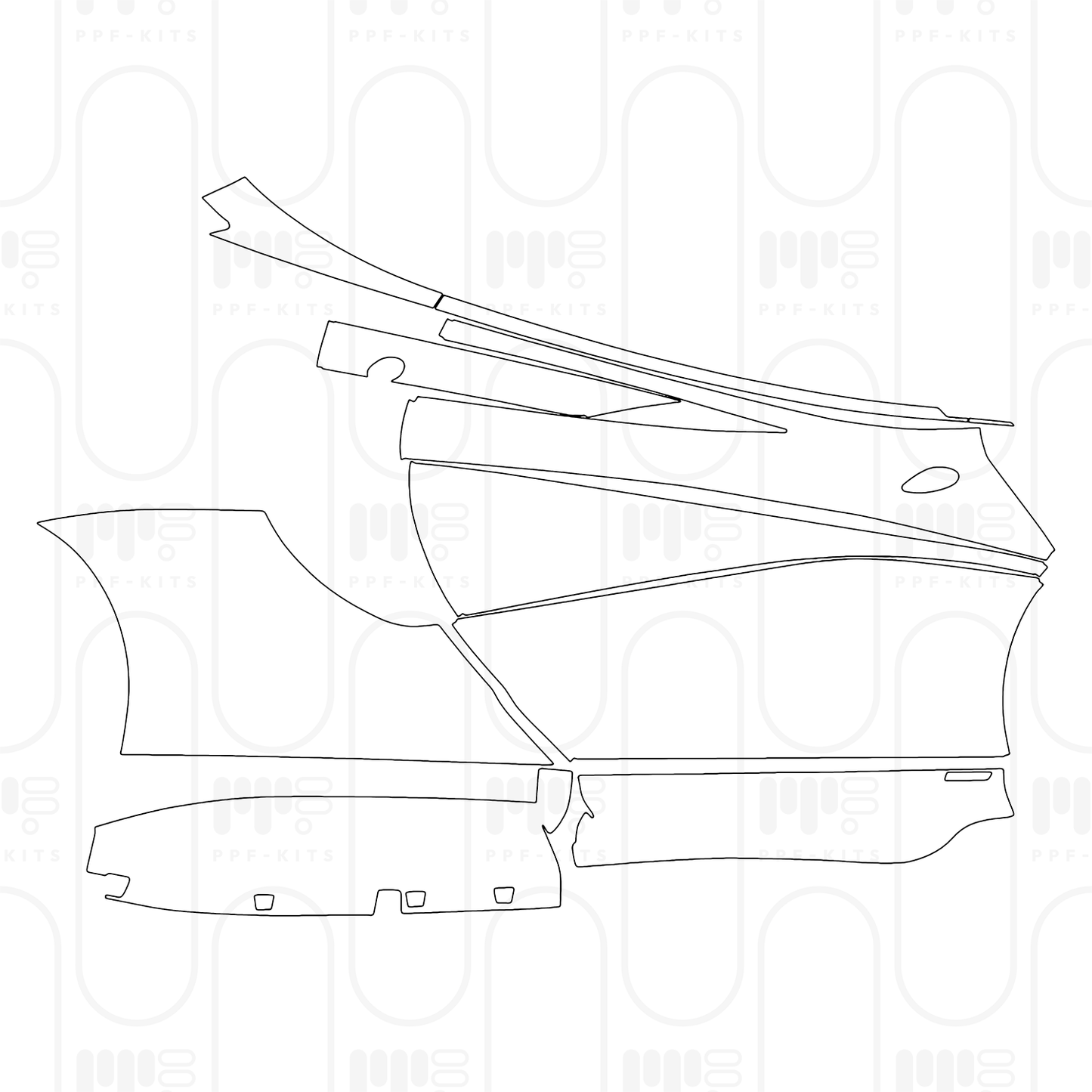 PPF prédécoupé McLaren 620R 2024