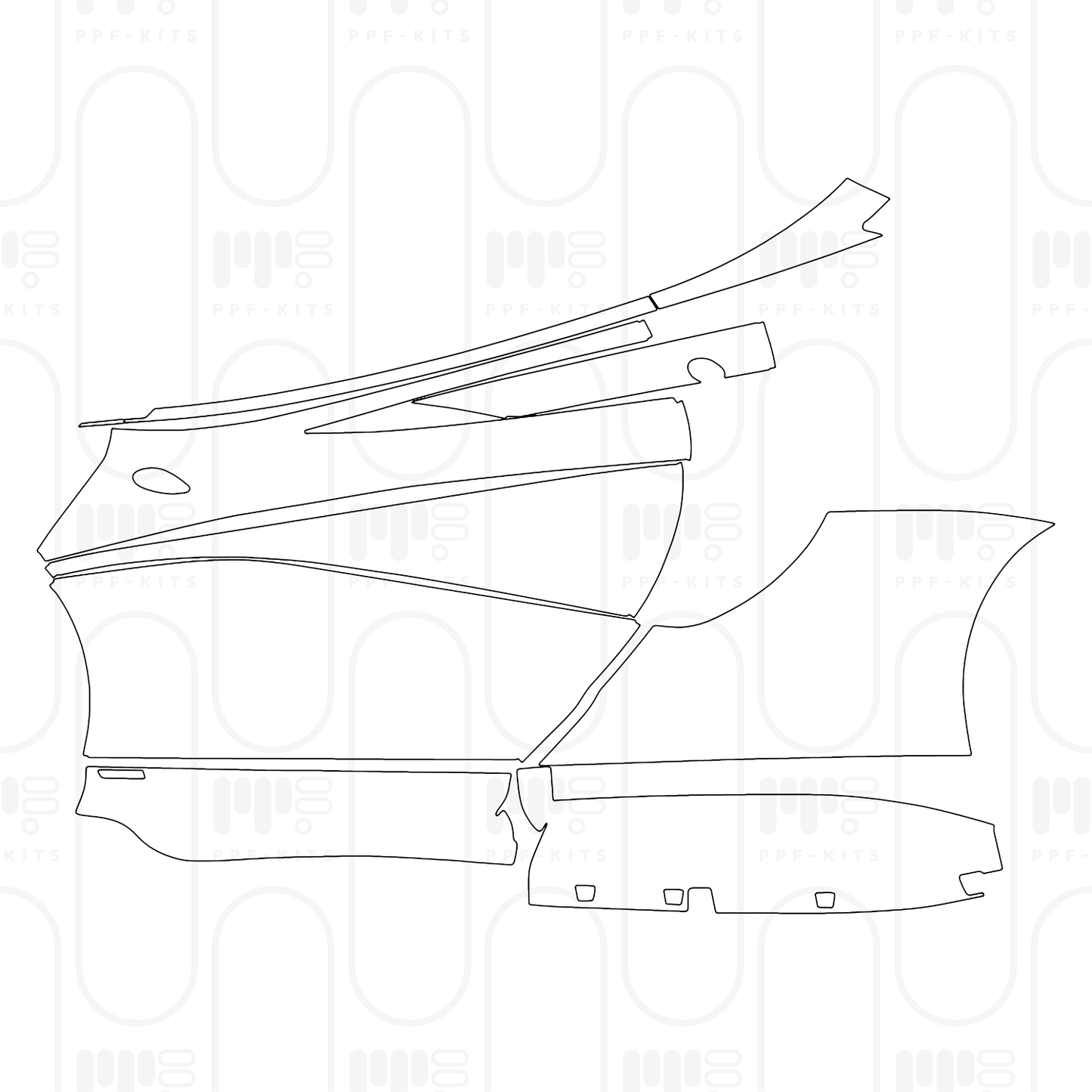PPF prédécoupé McLaren 620R 2024