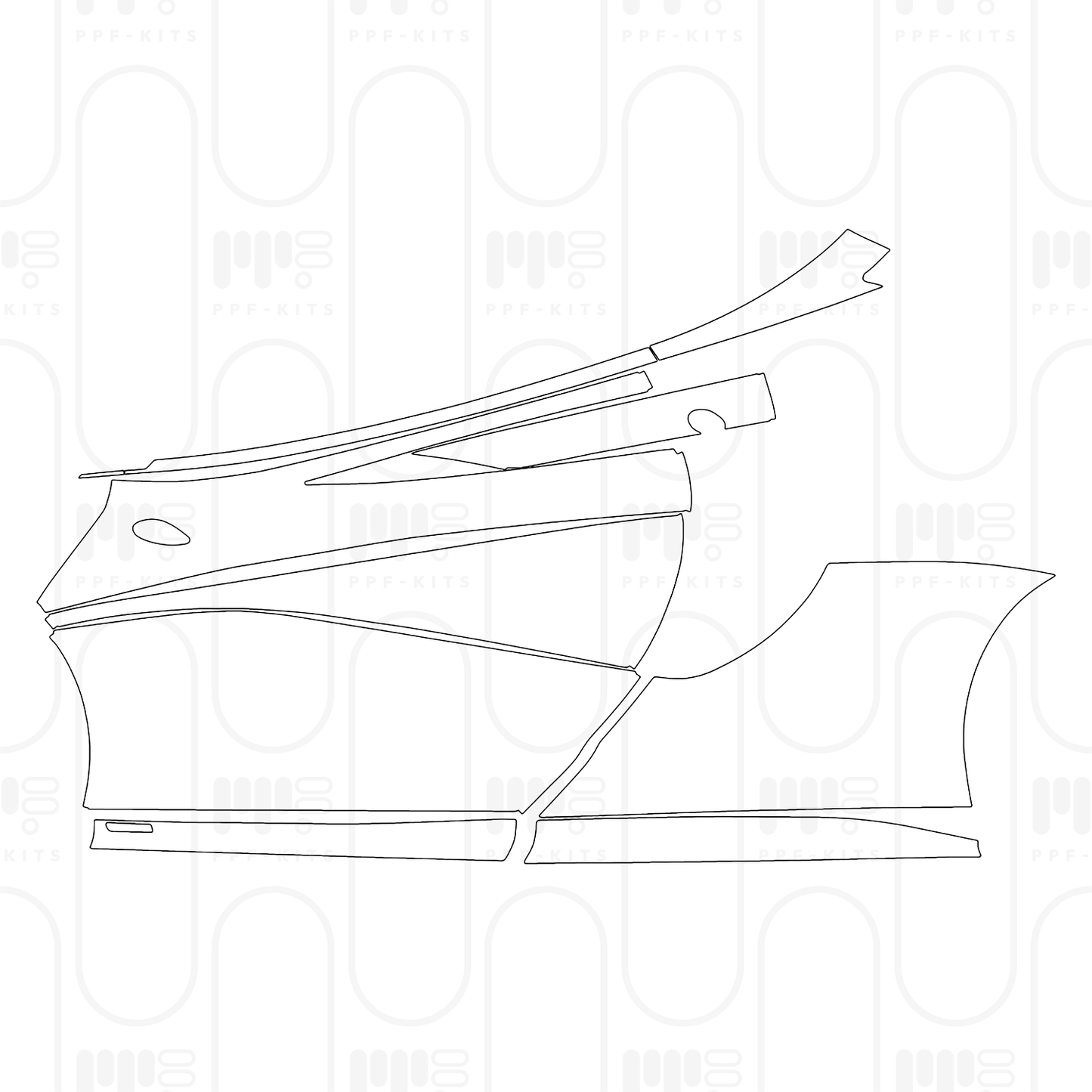 PPF prédécoupé McLaren 620R 2024