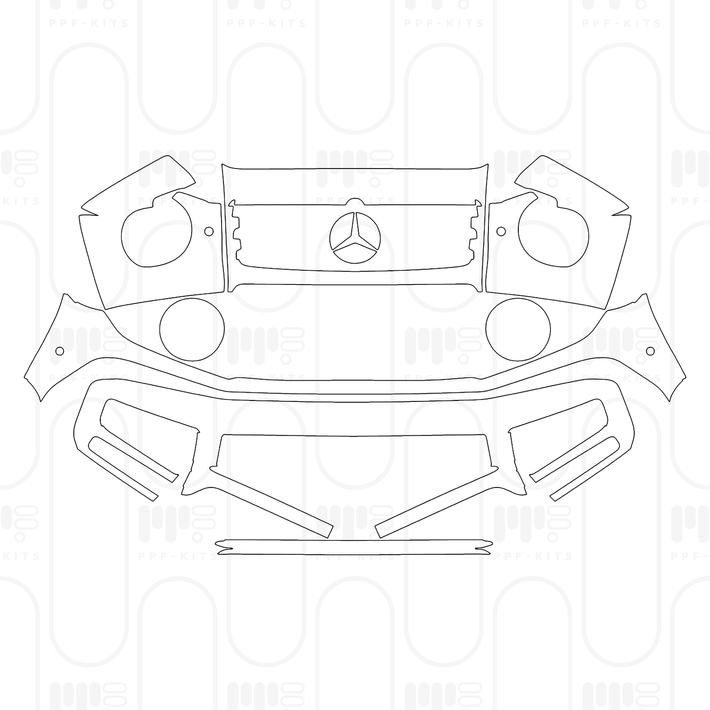 PPF prédécoupé Mercedes-Benz G Class G500 2024