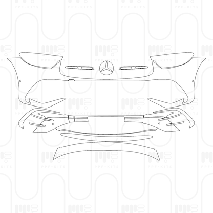PPF prédécoupé Mercedes-Benz GLC SUV Standard Wheelbase (GLC) AMG Line 2024