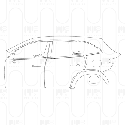 PPF prédécoupé Mercedes-Benz GLC SUV Standard Wheelbase (GLC) Base 2024