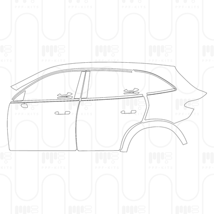 PPF prédécoupé Mercedes-Benz GLC SUV Standard Wheelbase (GLC) Base 2024