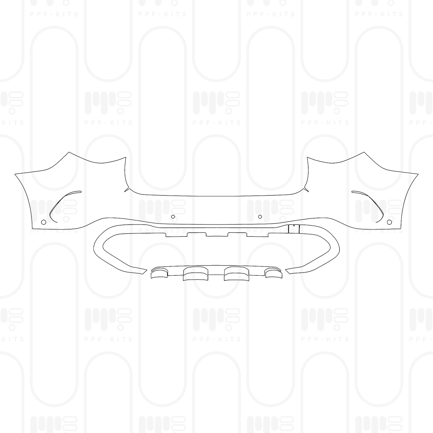 PPF prédécoupé Mercedes-Benz GLC SUV Standard Wheelbase (GLC) AMG Line 2024