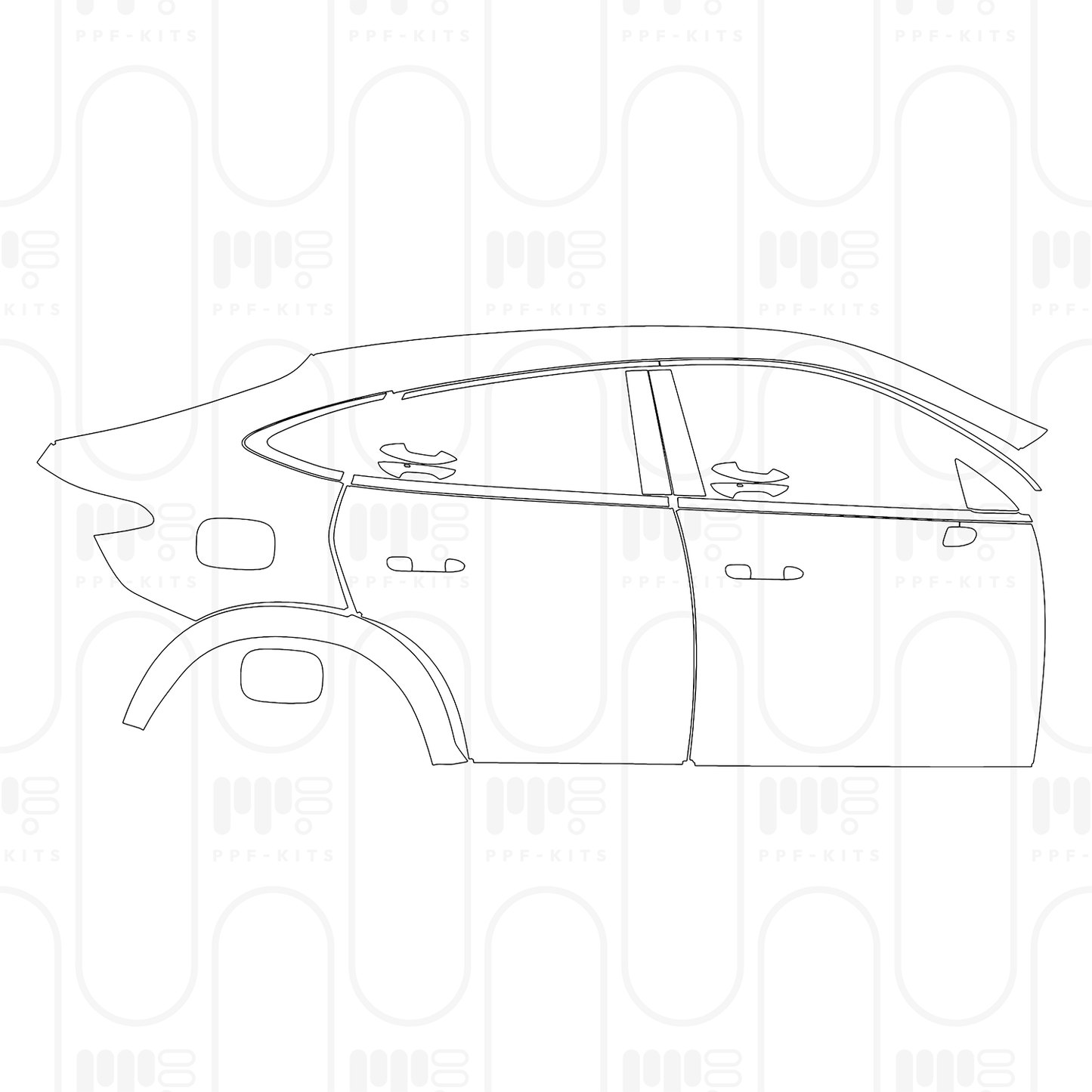 PPF prédécoupé Mercedes-Benz GLC Coupe AMG GLC43 2024