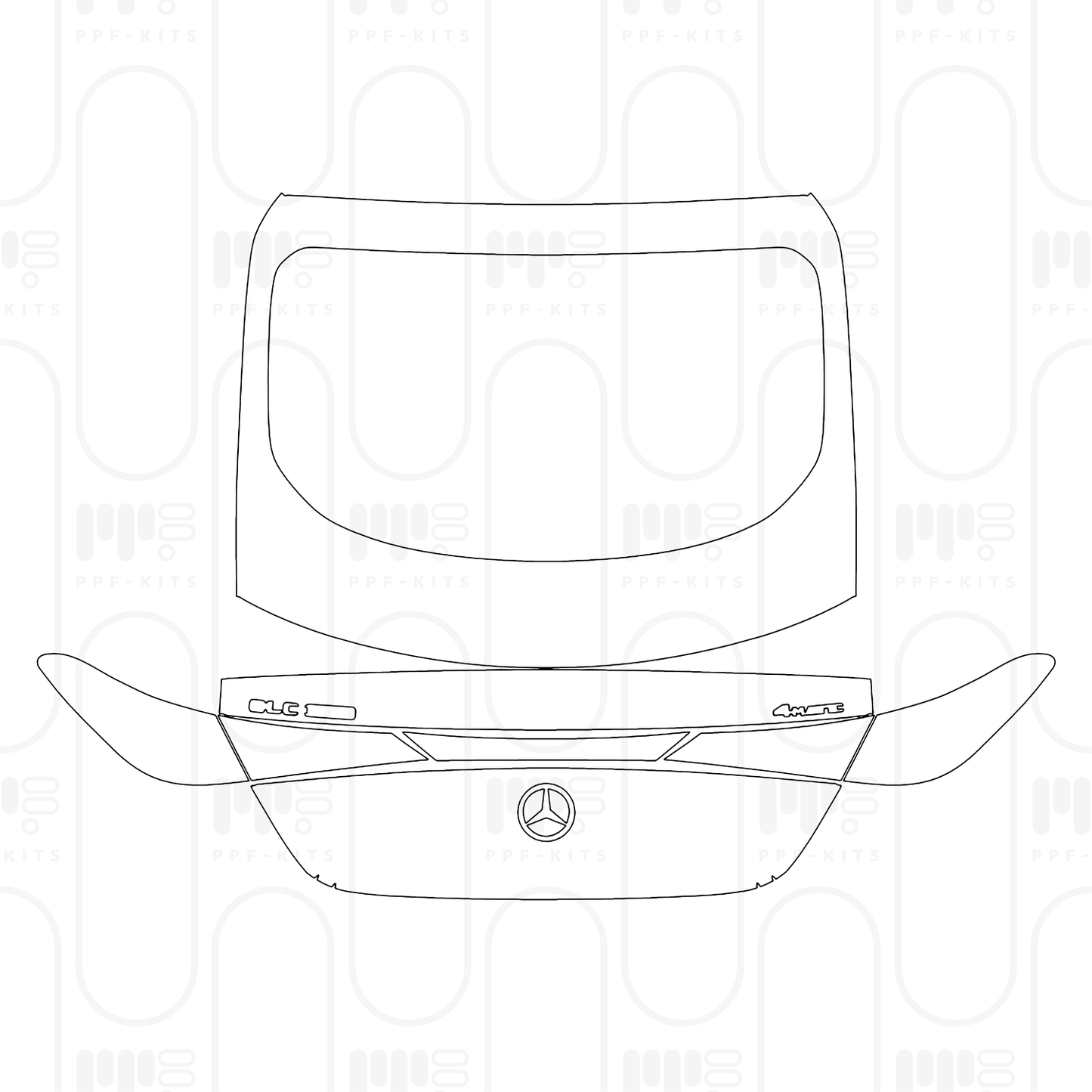 PPF prédécoupé Mercedes-Benz GLC Coupe AMG line 2024