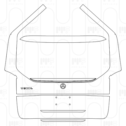 PPF prédécoupé Mercedes-Benz V Class (Europe) Extra Long AMG Line 2024