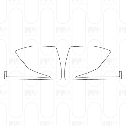 PPF prédécoupé Mercedes-Benz V Class (Europe) Long Base 2024