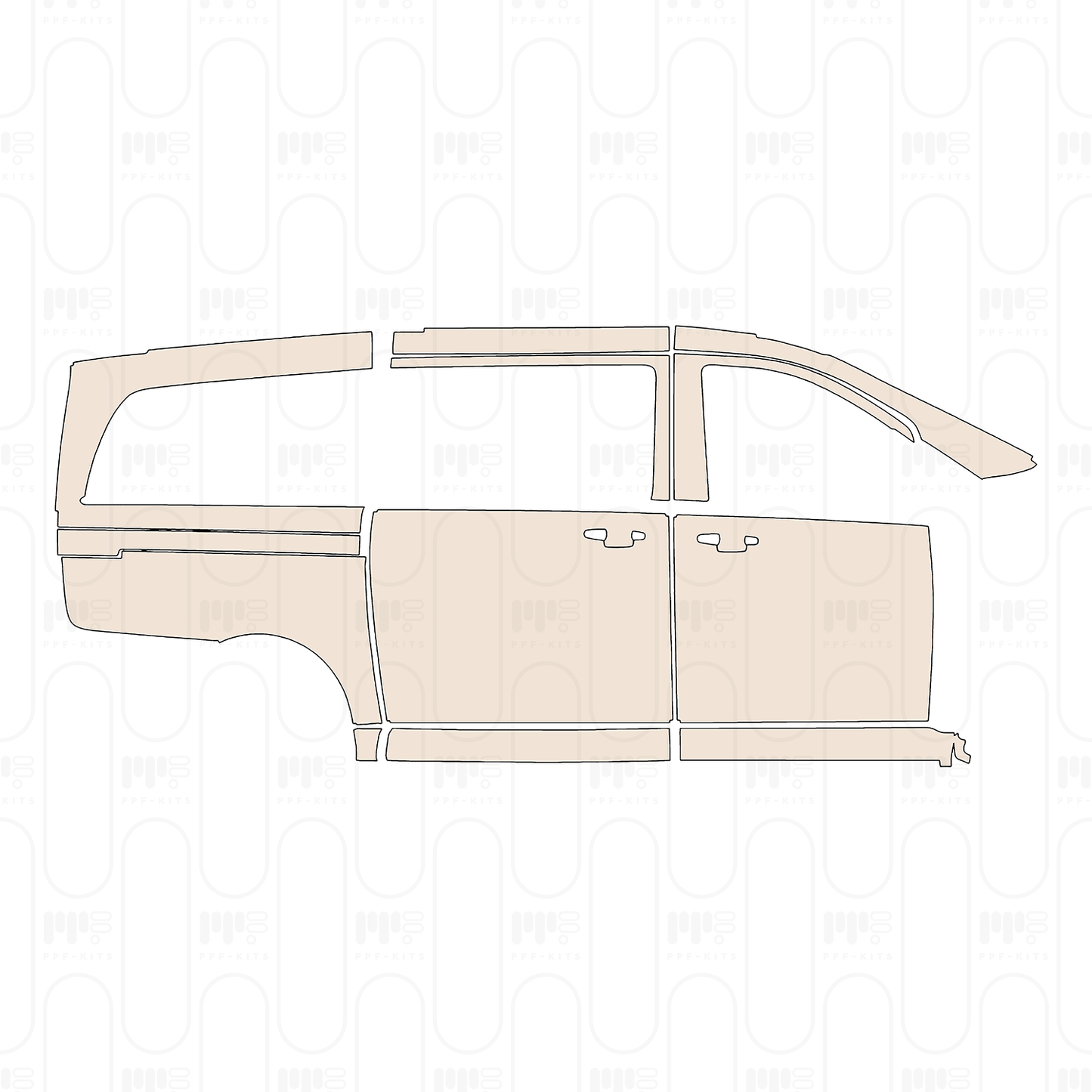 PPF prédécoupé Mercedes-Benz V Class (Europe) Long Base 2024