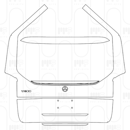 PPF prédécoupé Mercedes-Benz V Class (Europe) Long Base 2024