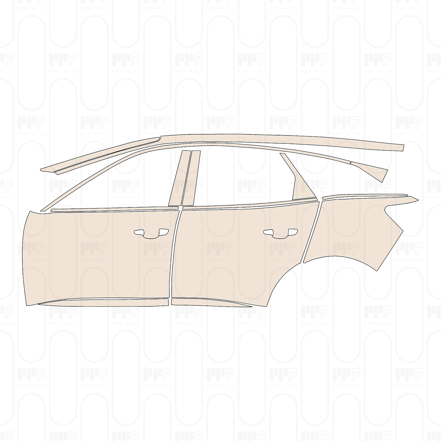 PPF prédécoupé Peugeot 3008 (EU) Allure 2024