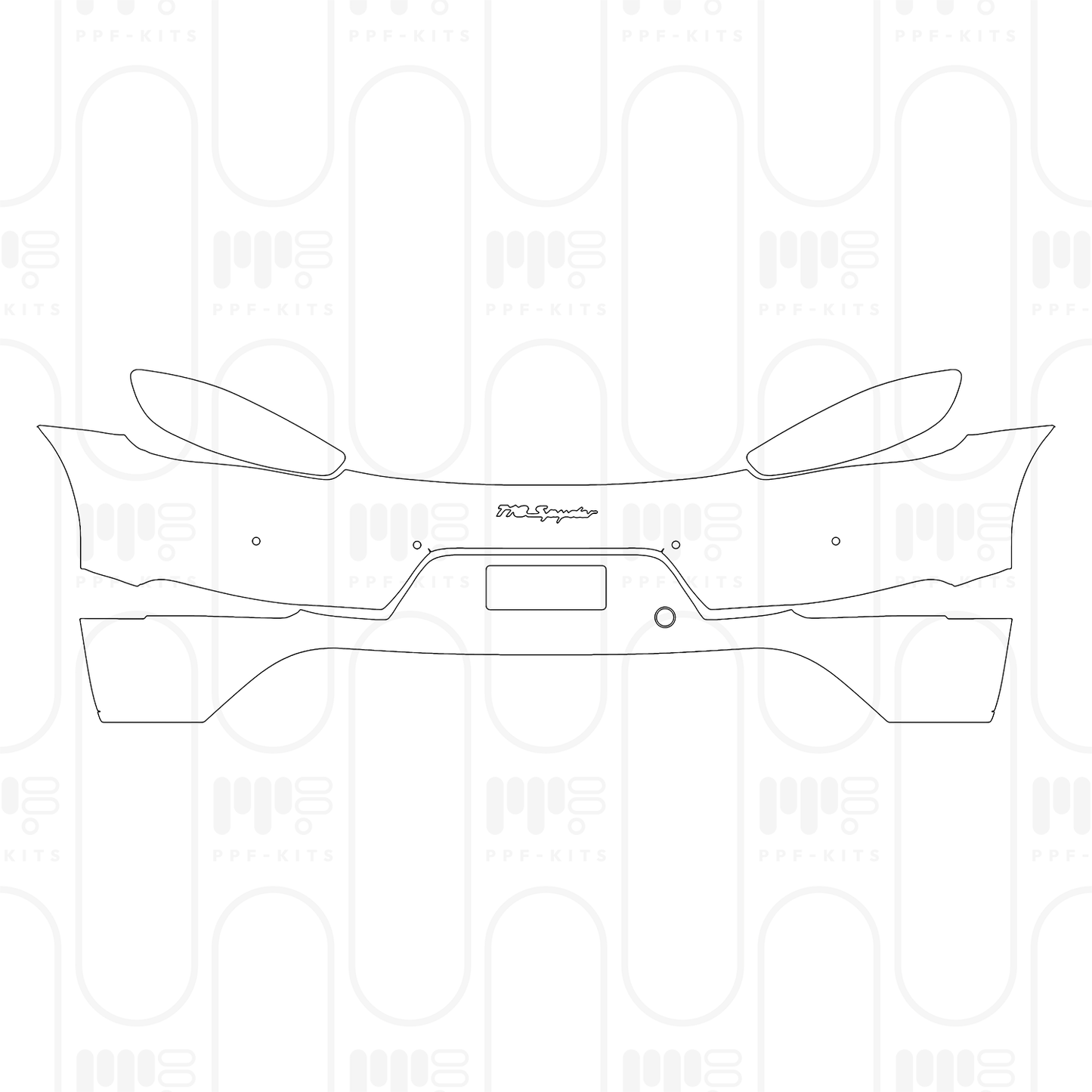 PPF prédécoupé Porsche 718 Spyder 2024