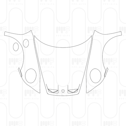 PPF prédécoupé Porsche 911 Dakar 2024