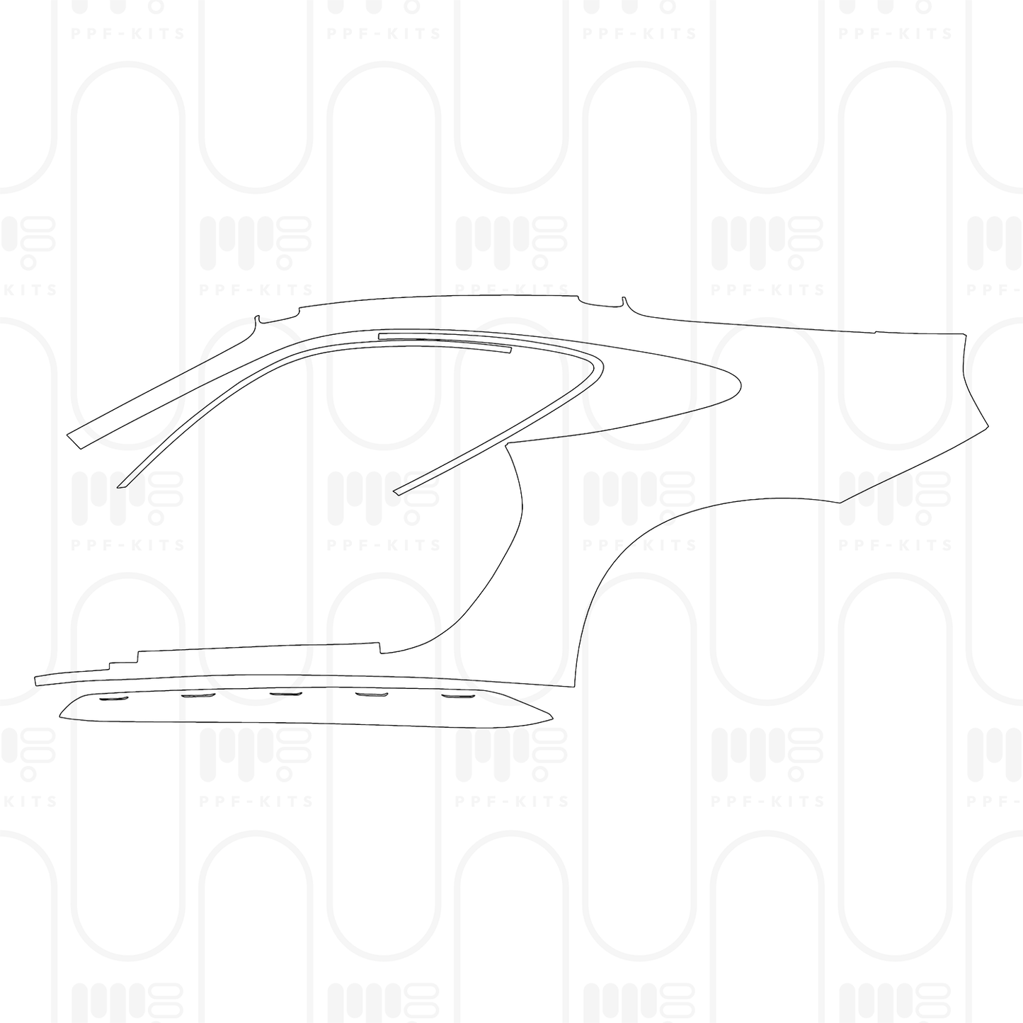 PPF prédécoupé Porsche 911 Dakar 2024