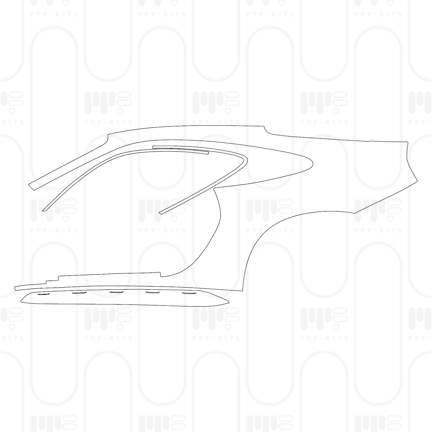 PPF prédécoupé Porsche 911 Dakar 2024