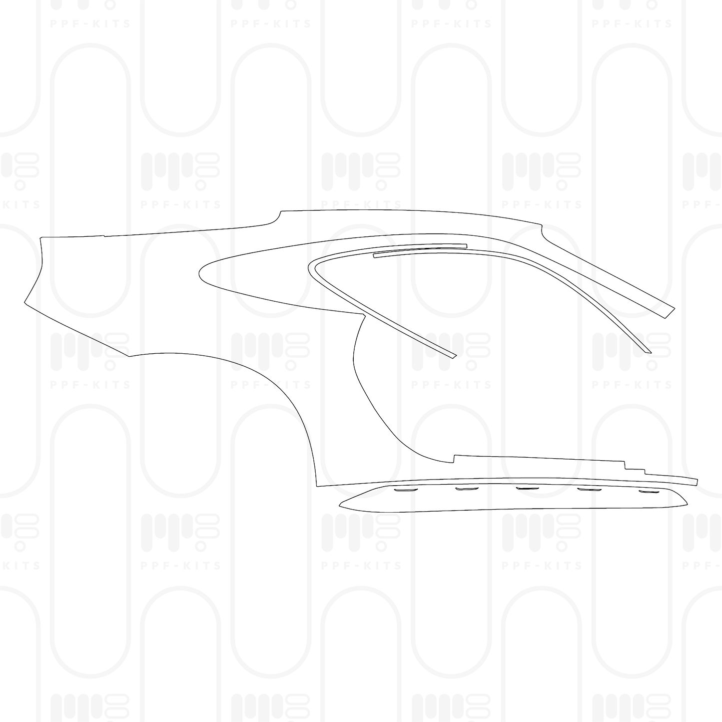 PPF prédécoupé Porsche 911 Dakar 2024