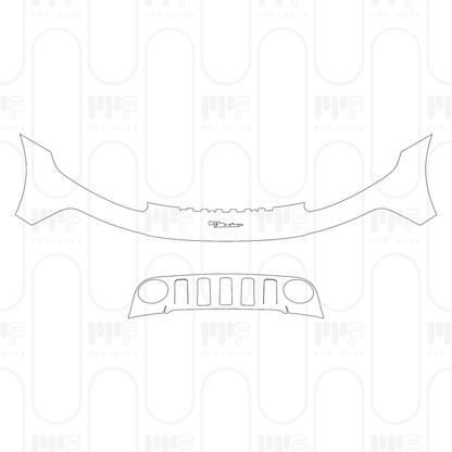 PPF prédécoupé Porsche 911 Dakar 2024