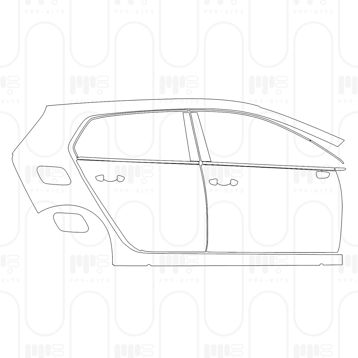 PPF prédécoupé Volkswagen Golf Base 2024