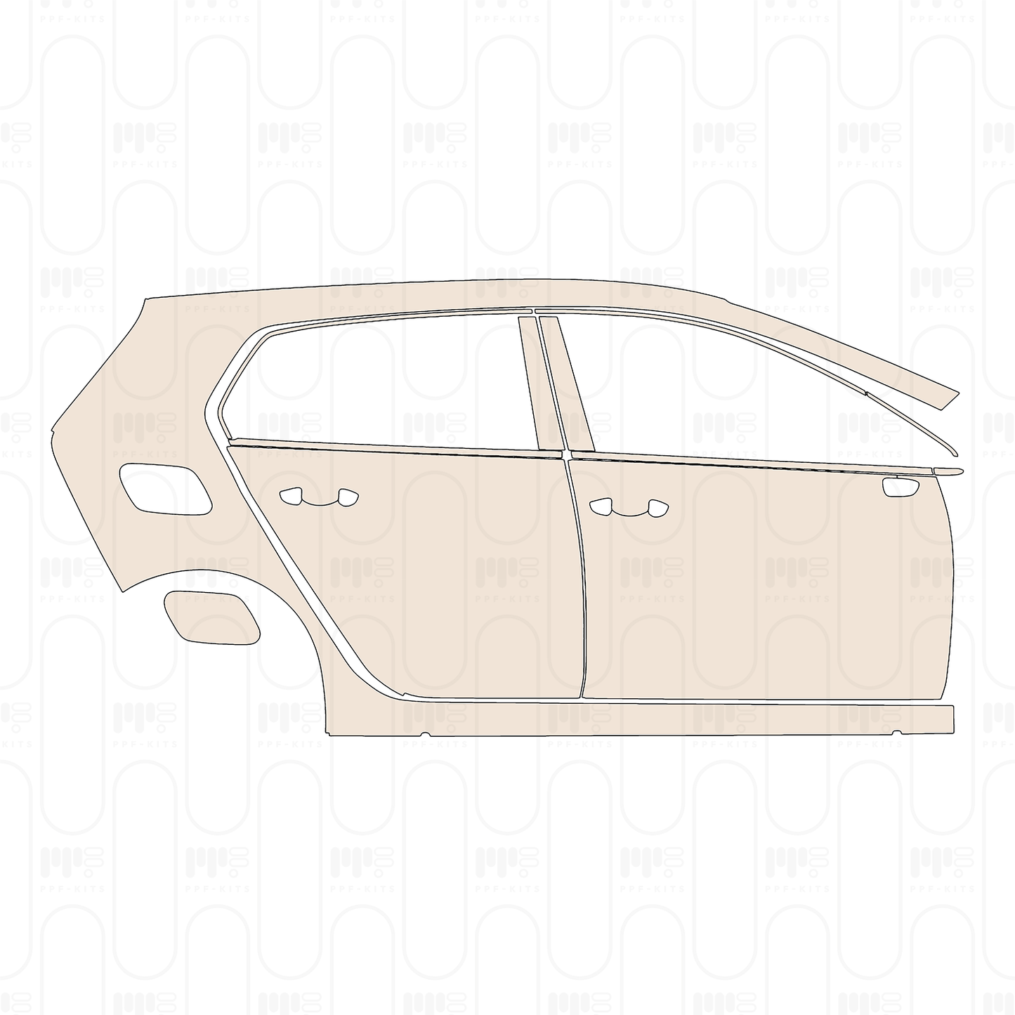 PPF prédécoupé Volkswagen Golf Base 2024