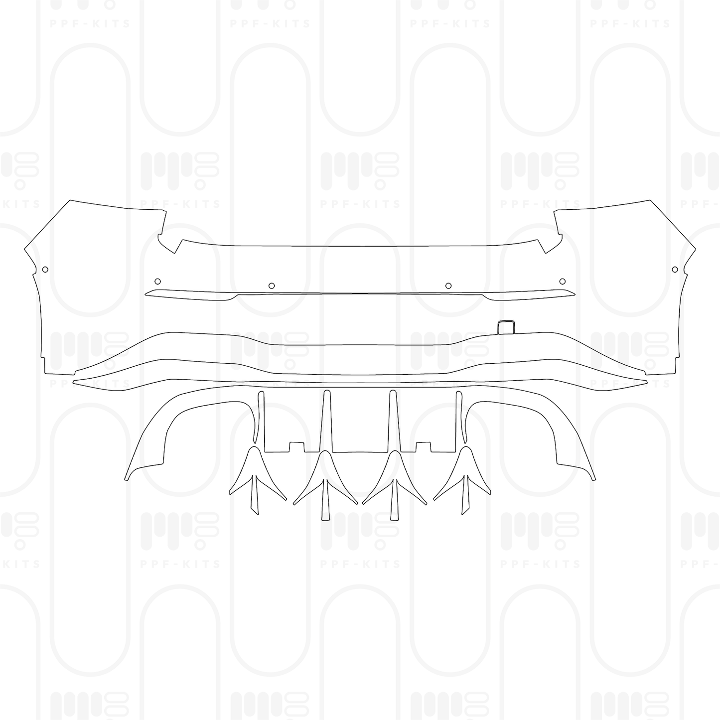 PPF prédécoupé Volkswagen Golf R 2024