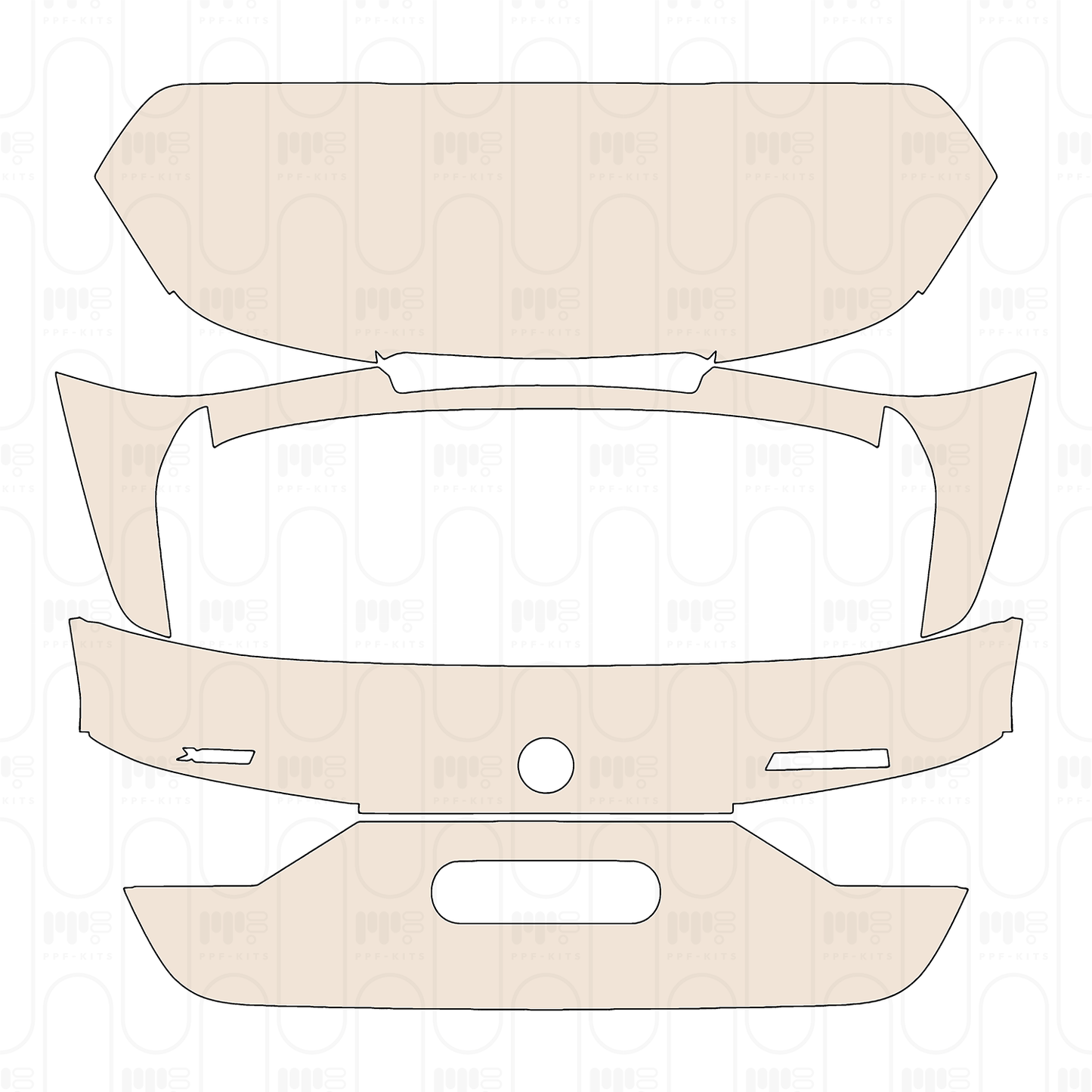 PPF prédécoupé BMW 1 Series 5-door Sports Hatch M135i 2024
