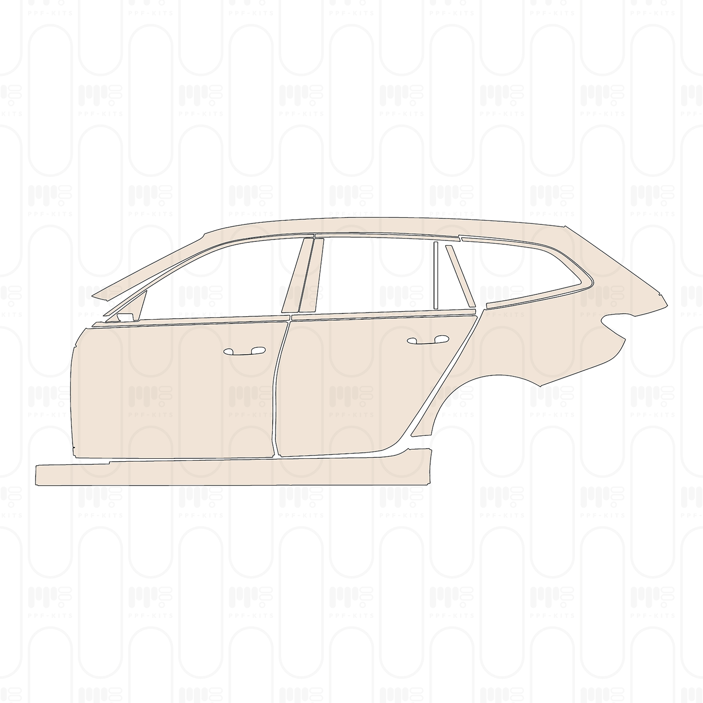 PPF prédécoupé BMW 3 Series Touring Base 2025