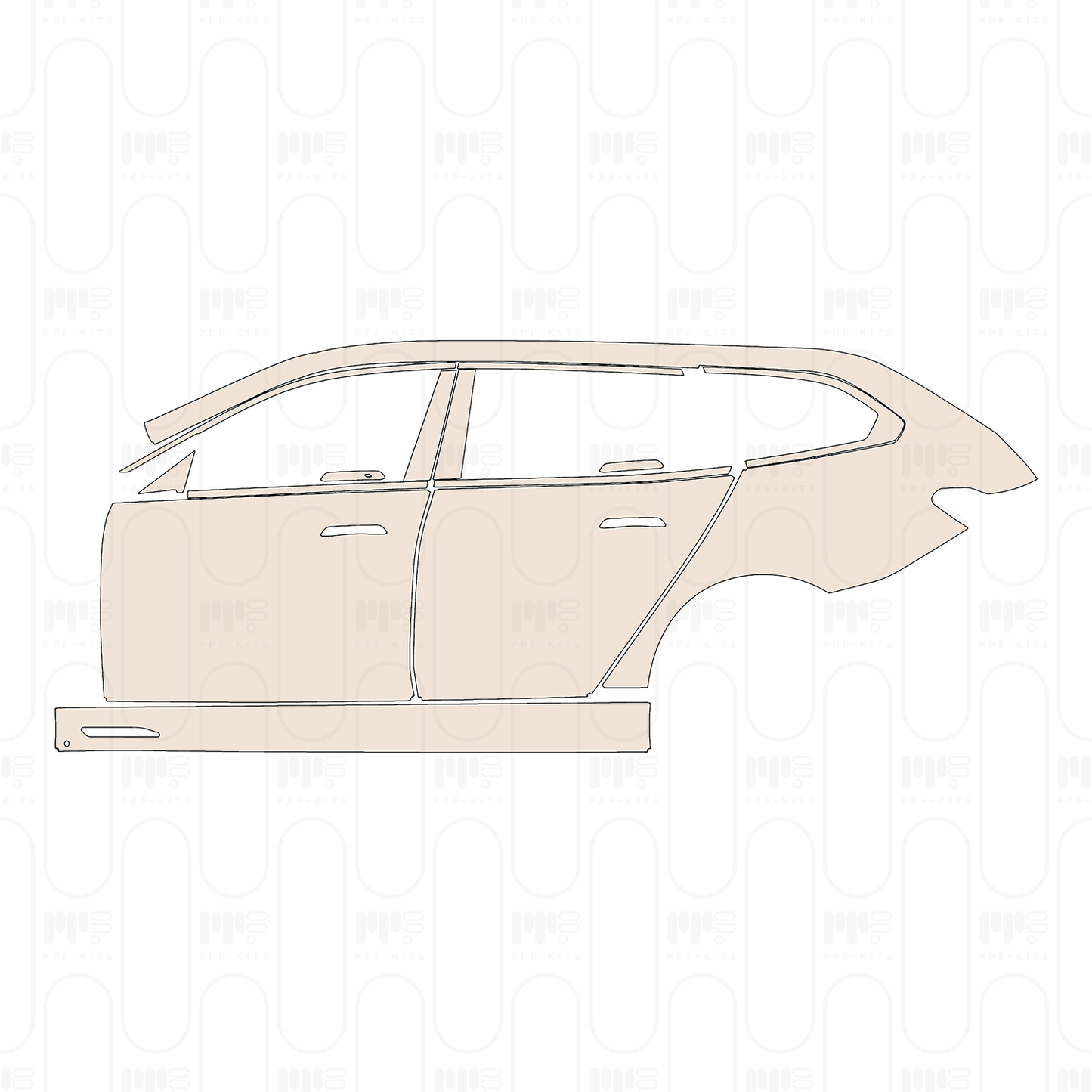PPF prédécoupé BMW 5 Series Touring M Sport 2025