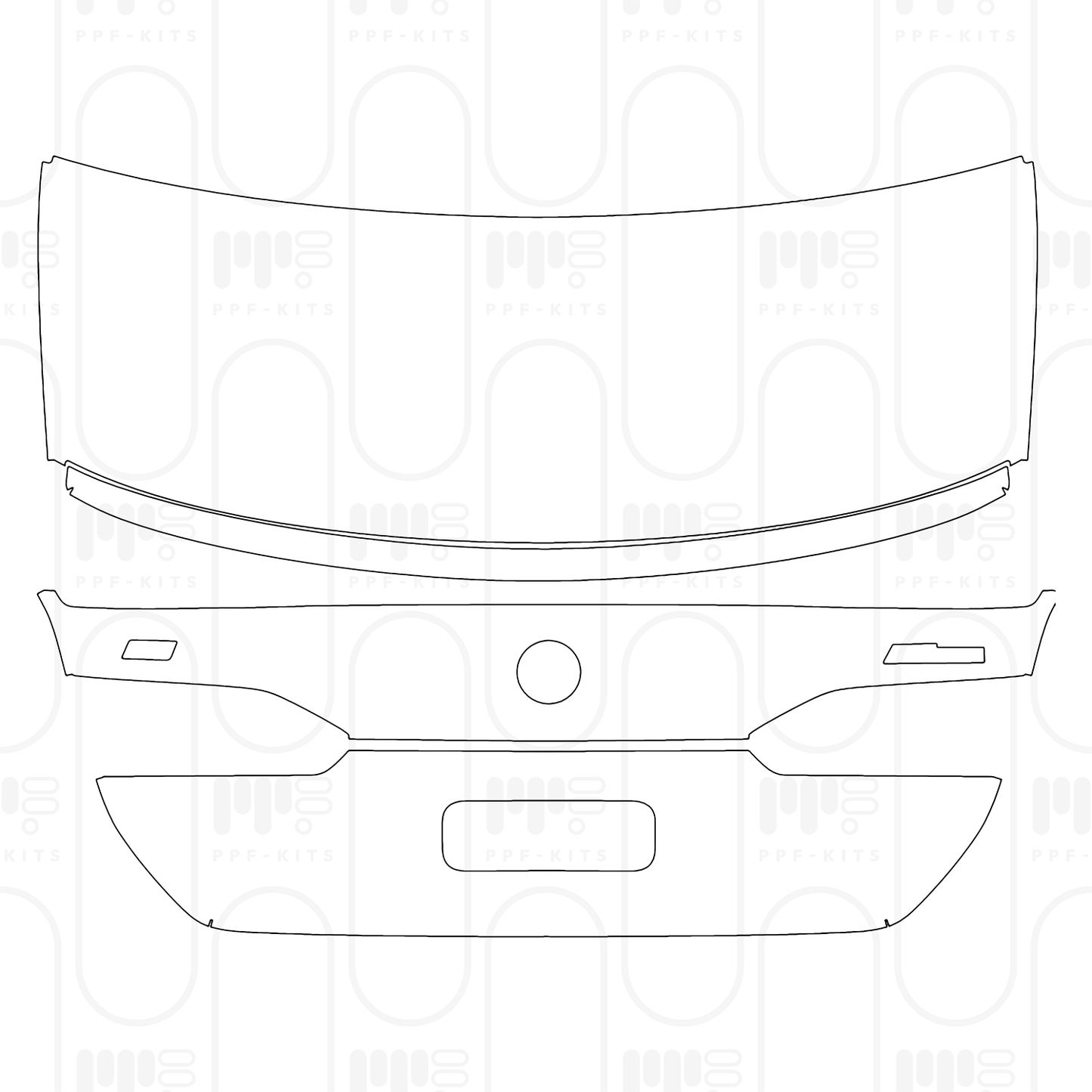 PPF prédécoupé BMW i5 Sedan Standard Wheelbase M60i 2024