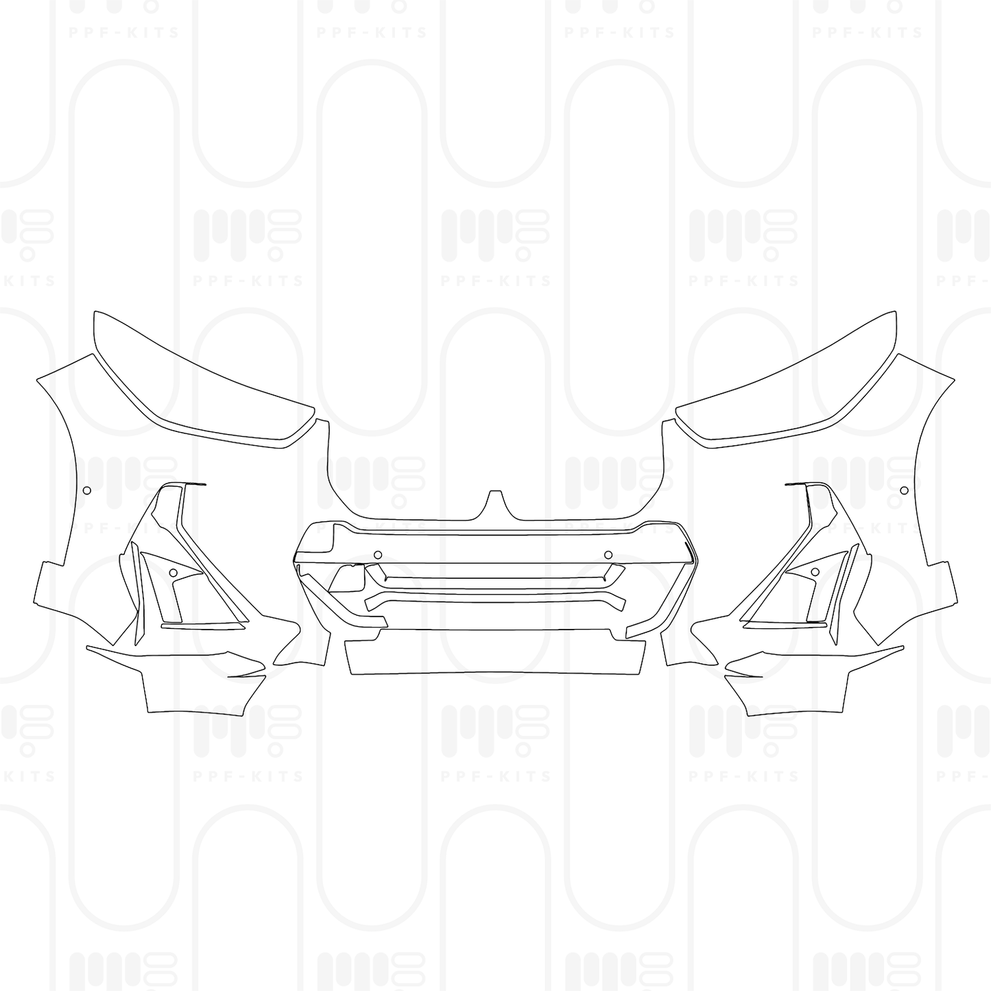 PPF prédécoupé BMW X1 Standard Wheelbase M Sport 2025