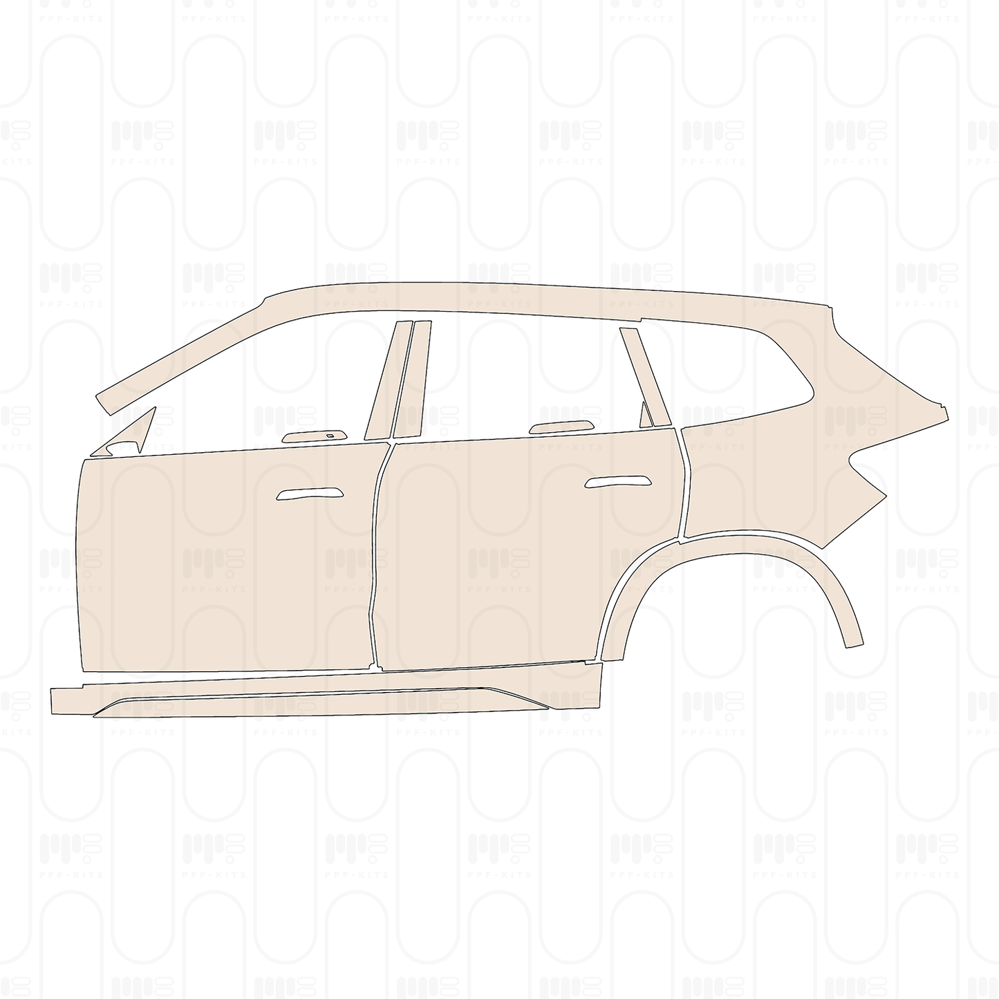 PPF prédécoupé BMW X1 Extended Wheelbase Base 2024