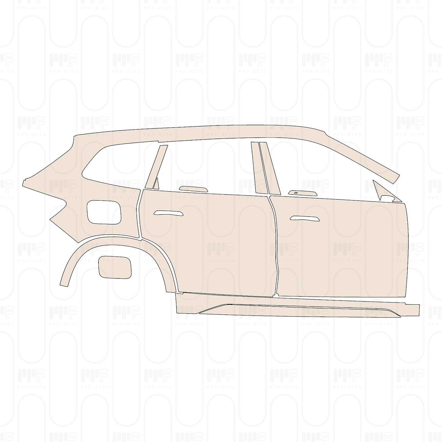 PPF prédécoupé BMW X1 Extended Wheelbase Base 2024