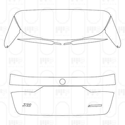 PPF prédécoupé BMW X1 Standard Wheelbase M Sport 2025