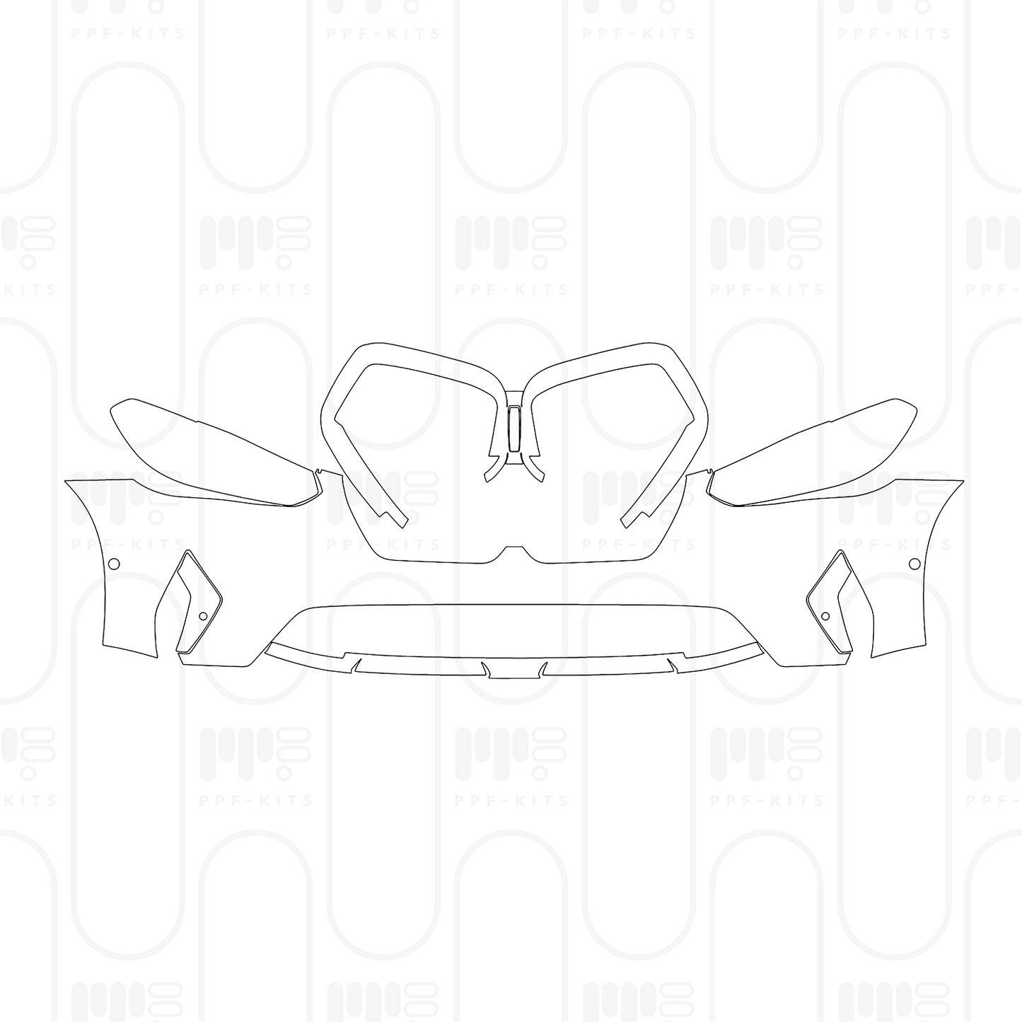 PPF prédécoupé BMW X3 Standard Wheelbase xLine 2024