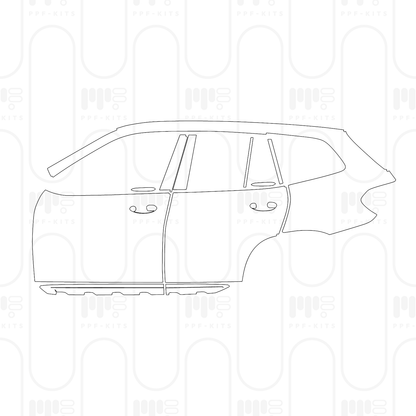 PPF prédécoupé BMW X3 Standard Wheelbase xLine 2024