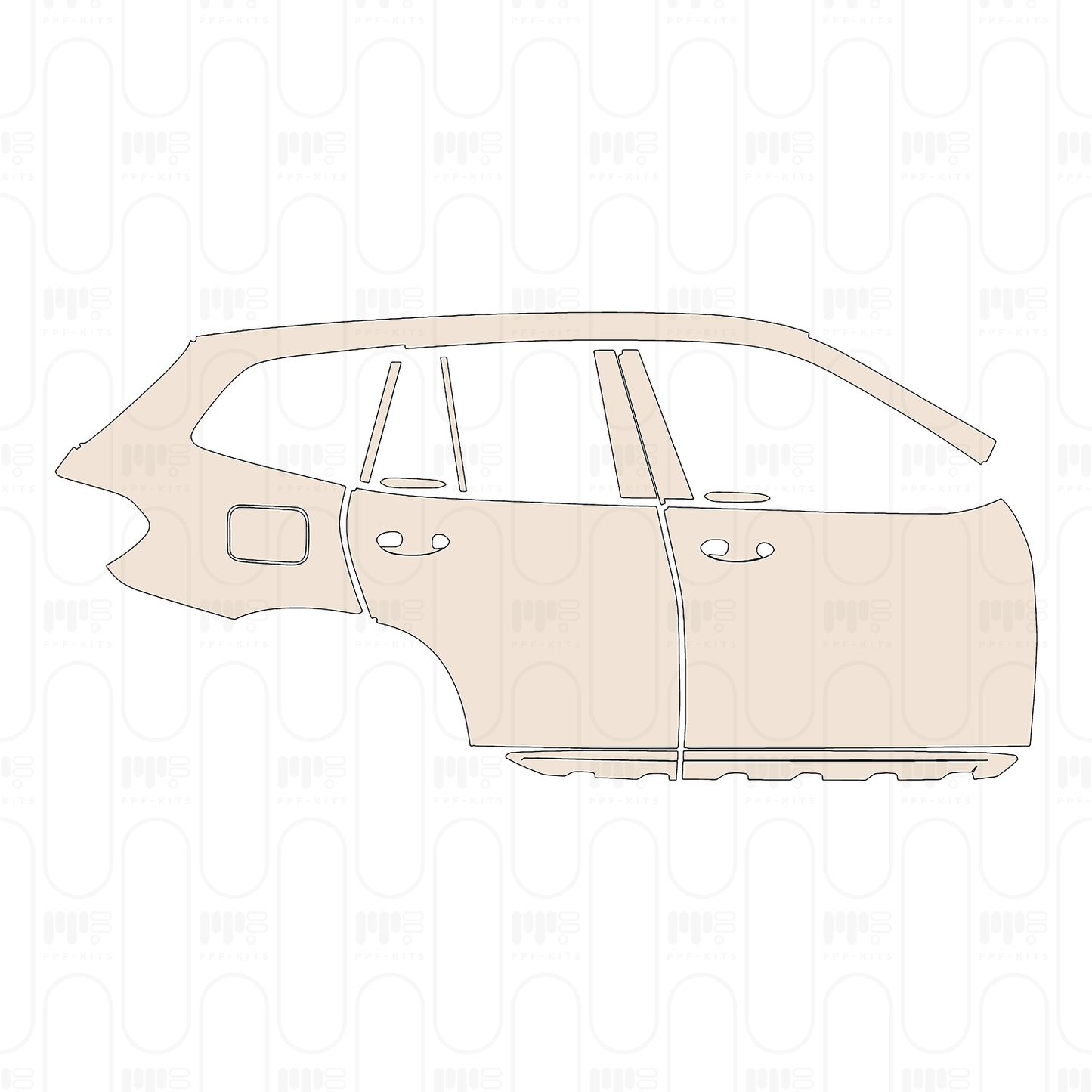 PPF prédécoupé BMW X3 Standard Wheelbase xLine 2024