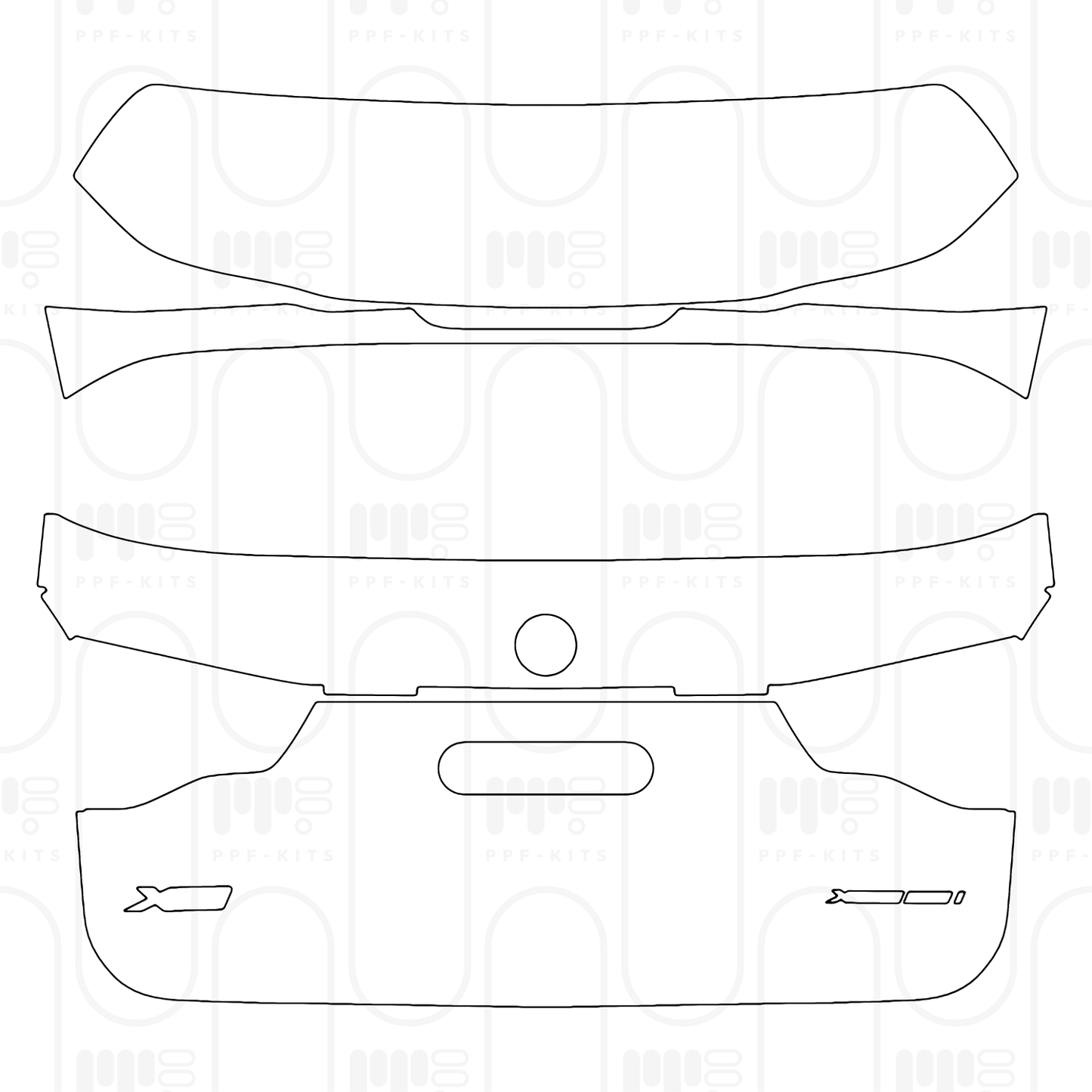 PPF prédécoupé BMW X3 Standard Wheelbase xLine 2024