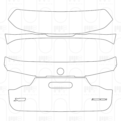 PPF prédécoupé BMW X3 Standard Wheelbase xLine 2024