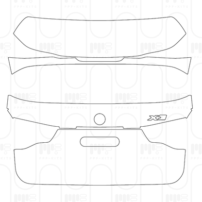 PPF prédécoupé BMW X3 Standard Wheelbase xLine 2024